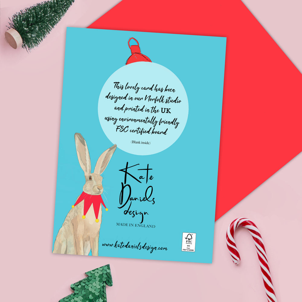 Christmas Hare Card