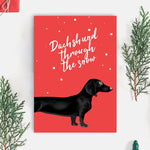 Dachshund Christmas Card